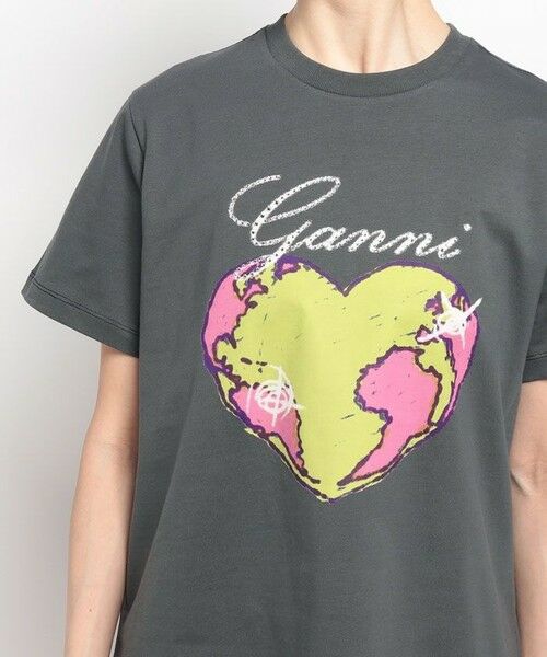 allureville / アルアバイル Tシャツ | 【GANNI(ガニー)】 HEART RELAXED TSHIRT | 詳細4