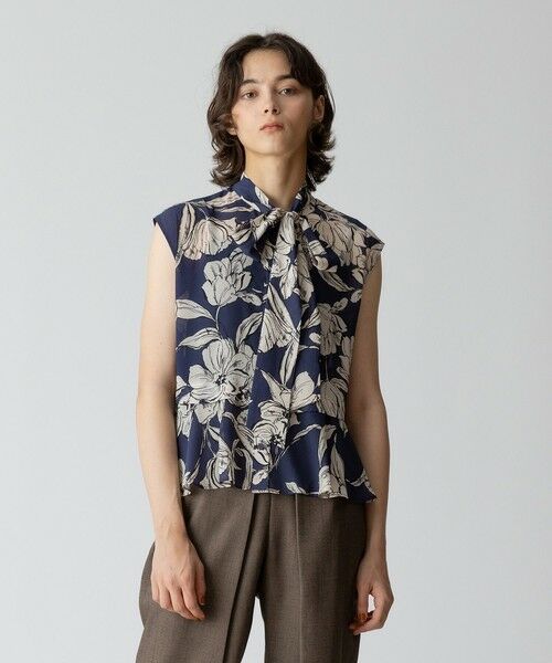 allureville / アルアバイル シャツ・ブラウス | 楊柳シアーフラワープリントブラウス | 詳細6