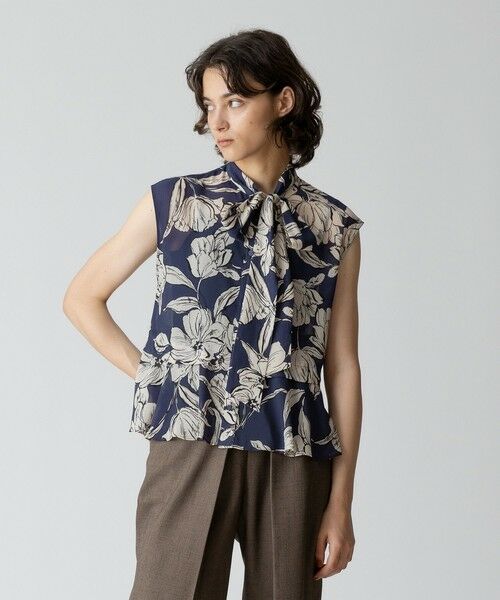 allureville / アルアバイル シャツ・ブラウス | 楊柳シアーフラワープリントブラウス | 詳細7