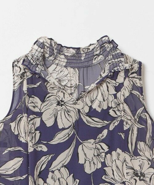 allureville / アルアバイル ミニ丈・ひざ丈ワンピース | 楊柳シアーフラワープリントワンピース | 詳細24