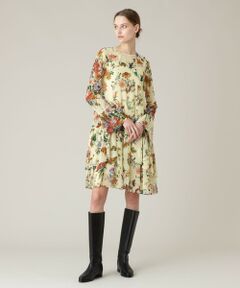 【LOULOU WILLOUGHBY】RATTIシフォンフラワープリントワンピース