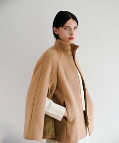 【LOULOU WILLOUGHBY】シャルムビーバーケープ風コート