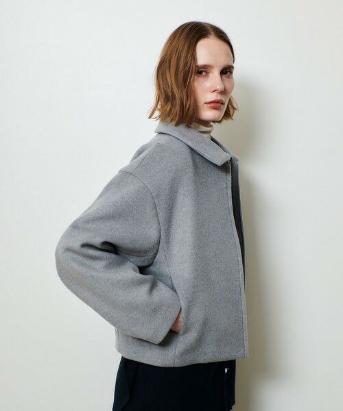 allureville / アルアバイル ブルゾン | ジーロンラムステンカラーブルゾン | 詳細1