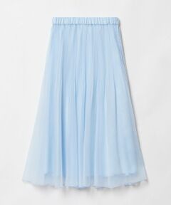 allureville / アルアバイル ミニ・ひざ丈スカート | シアーランダムプリーツスカート