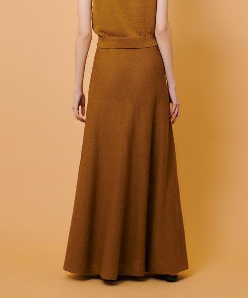 allureville / アルアバイル ミニ・ひざ丈スカート | ハイゲージペーパーヤーンフレアスカート | 詳細12