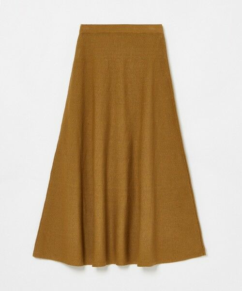 allureville / アルアバイル ミニ・ひざ丈スカート | ハイゲージペーパーヤーンフレアスカート | 詳細17