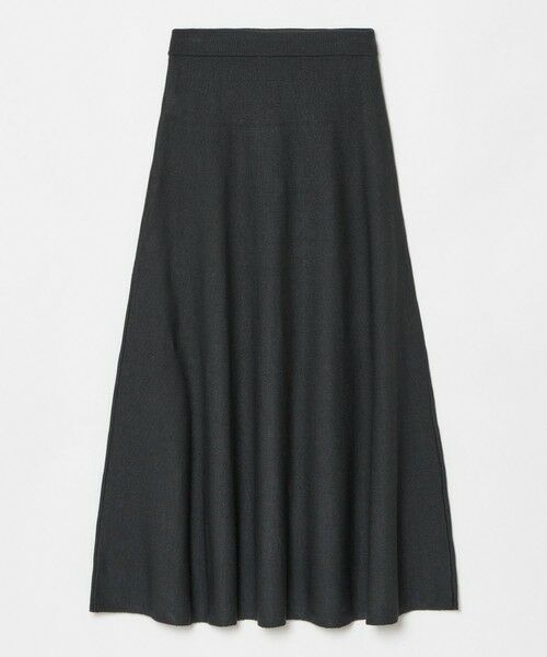 allureville / アルアバイル ミニ・ひざ丈スカート | ハイゲージペーパーヤーンフレアスカート | 詳細23