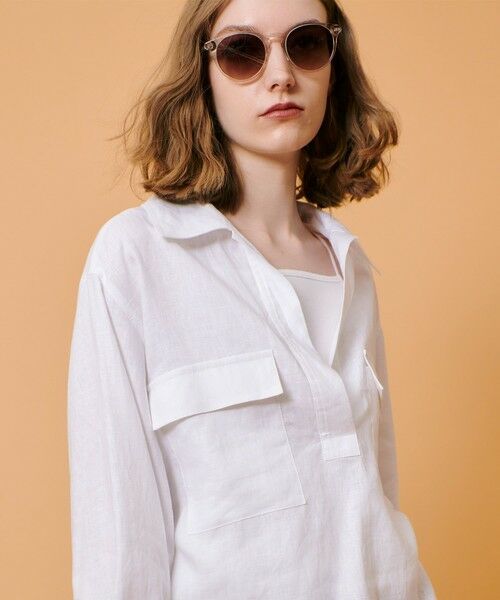 allureville / アルアバイル シャツ・ブラウス | リネンプルオーバーシャツ | 詳細4