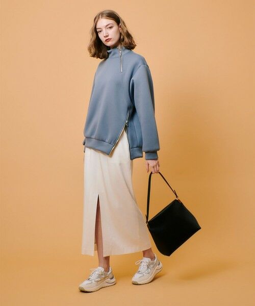 allureville / アルアバイル スウェット | ボンディングアシンメトリーZIP プルオーバー | 詳細18