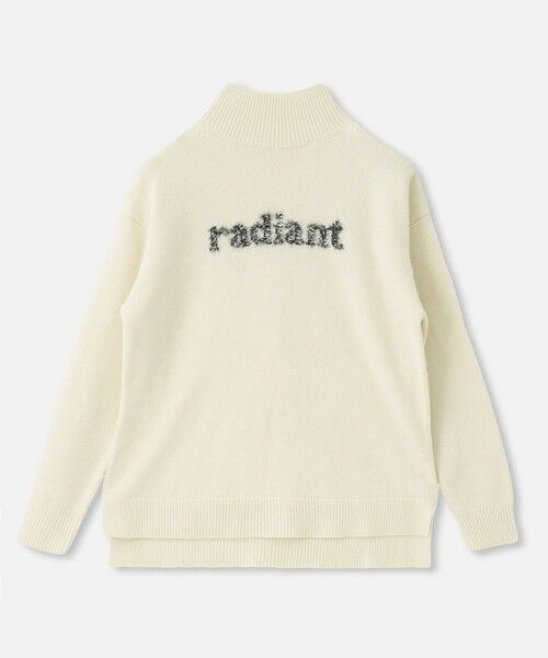 allureville / アルアバイル ニット・セーター | シャギーラメロゴインターシャプルオーバー | 詳細4