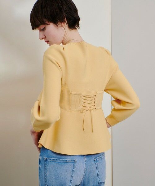 allureville / アルアバイル ニット・セーター | バックレースアッププルオーバー | 詳細10