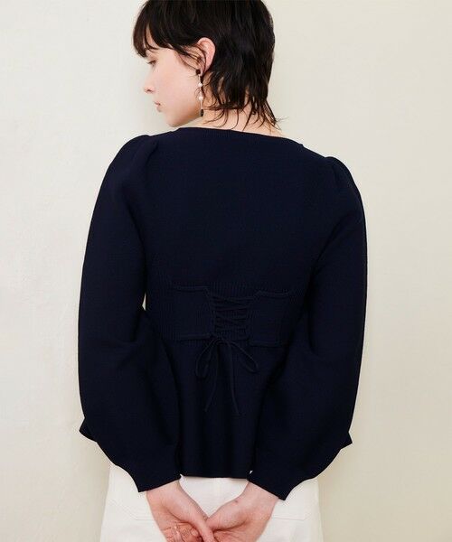 allureville / アルアバイル ニット・セーター | バックレースアッププルオーバー | 詳細17