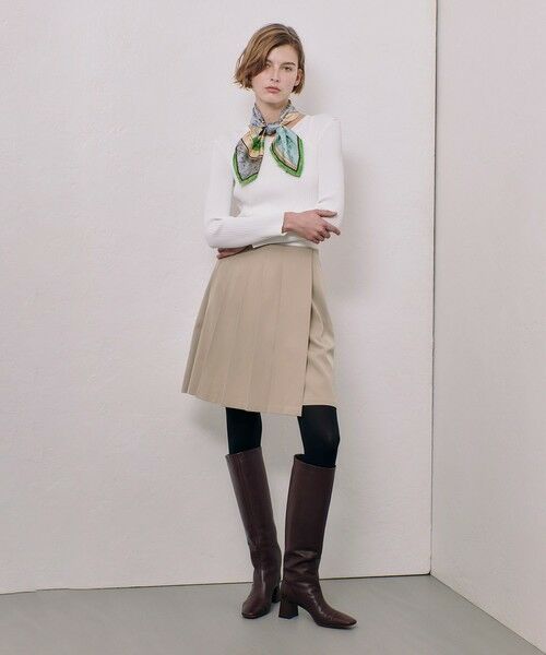 allureville / アルアバイル ニット・セーター | リブキリカエデザインプルオーバー | 詳細4