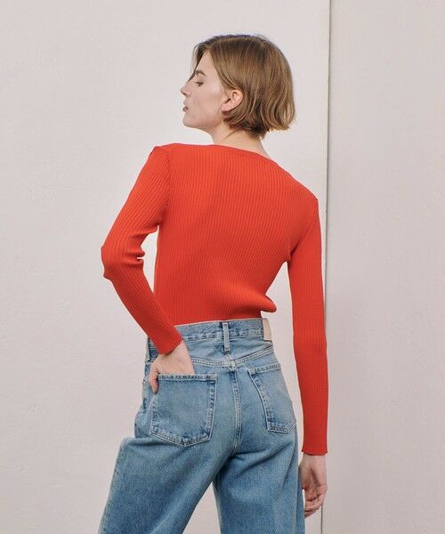 allureville / アルアバイル ニット・セーター | リブキリカエデザインプルオーバー | 詳細10