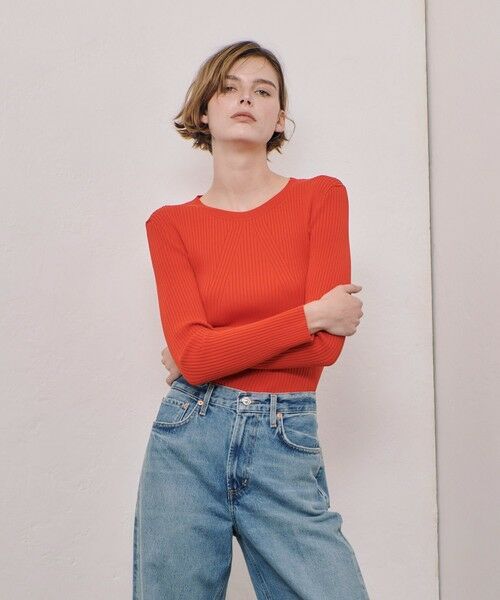 allureville / アルアバイル ニット・セーター | リブキリカエデザインプルオーバー | 詳細8