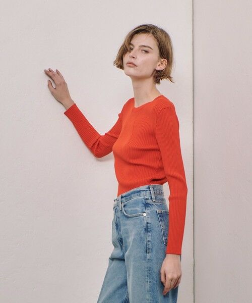 allureville / アルアバイル ニット・セーター | リブキリカエデザインプルオーバー | 詳細9