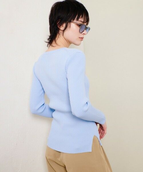 allureville / アルアバイル ニット・セーター | リブキリカエデザインプルオーバー | 詳細18