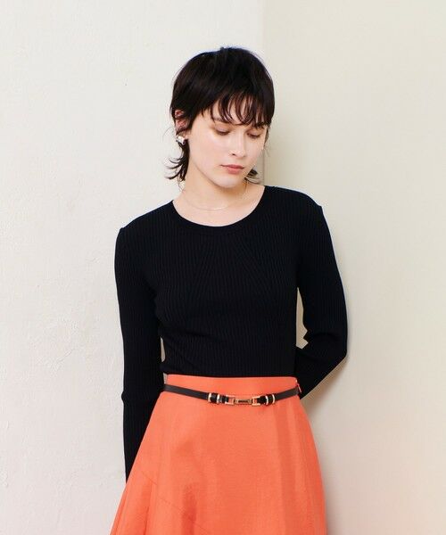 allureville / アルアバイル ニット・セーター | リブキリカエデザインプルオーバー | 詳細22