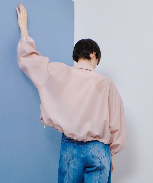 allureville / アルアバイル ブルゾン | オーガンジーステンカラーブルゾン | 詳細17