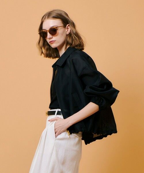 allureville / アルアバイル ブルゾン | オーガンジーステンカラーブルゾン | 詳細23