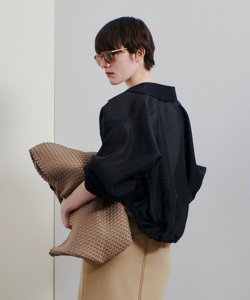 allureville / アルアバイル ブルゾン | オーガンジーステンカラーブルゾン | 詳細27