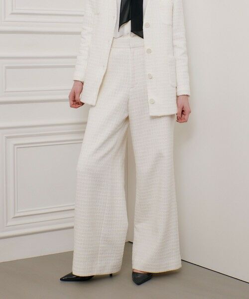 allureville / アルアバイル その他パンツ | 【LOULOU WILLOUGHBY】スラブツイードワイドパンツ | 詳細5