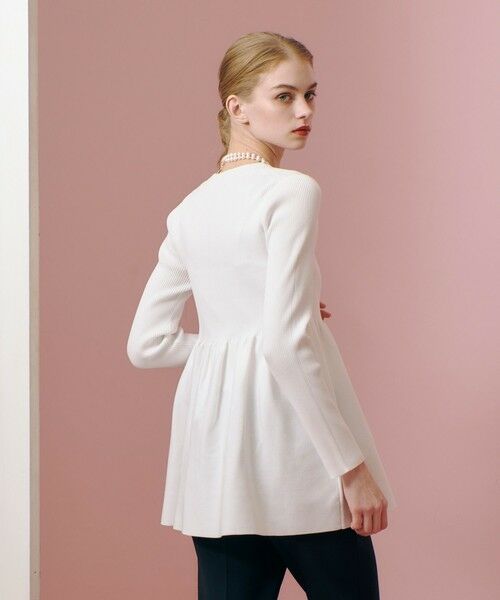 allureville / アルアバイル ニット・セーター | 【LOULOU WILLOUGHBY】ペプラムニットプルオーバー | 詳細3