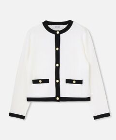 allureville / アルアバイル カーディガン・ボレロ | ◇【LOULOU WILLOUGHBY】バイカラーコンパクトカーディガン