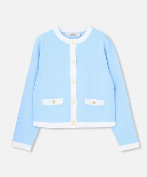 allureville / アルアバイル カーディガン・ボレロ | ◇【LOULOU WILLOUGHBY】バイカラーコンパクトカーディガン | 詳細16