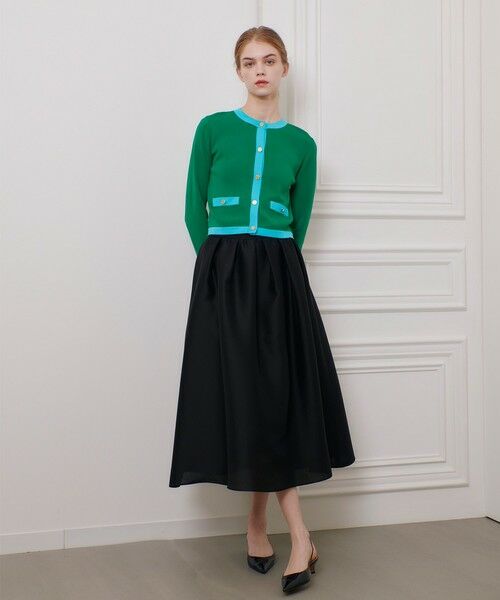 allureville / アルアバイル カーディガン・ボレロ | ◇【LOULOU WILLOUGHBY】バイカラーコンパクトカーディガン | 詳細23