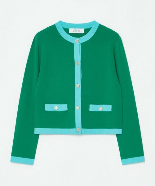 allureville / アルアバイル カーディガン・ボレロ | ◇【LOULOU WILLOUGHBY】バイカラーコンパクトカーディガン | 詳細24