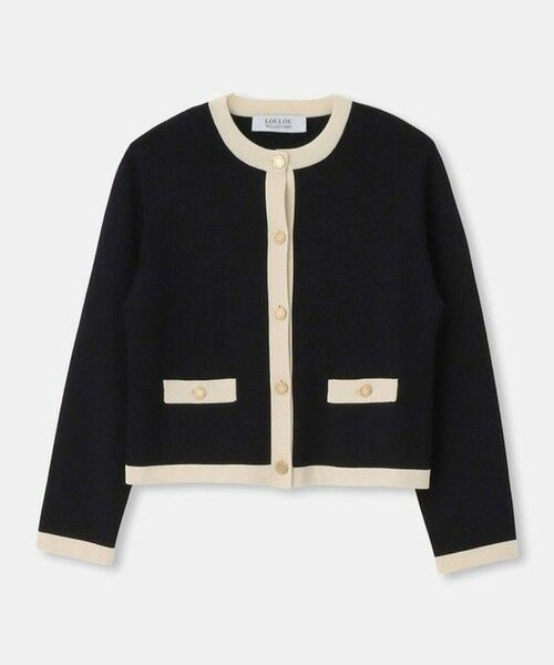 allureville / アルアバイル カーディガン・ボレロ | ◇【LOULOU WILLOUGHBY】バイカラーコンパクトカーディガン | 詳細30