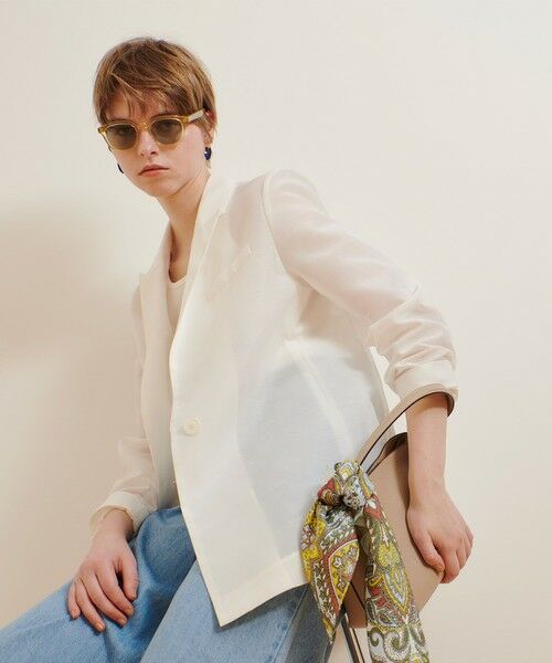 allureville / アルアバイル テーラードジャケット | ライトオーガンジーシアージャケット | 詳細2