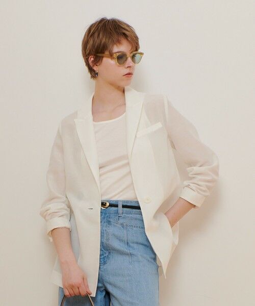 allureville / アルアバイル テーラードジャケット | ライトオーガンジーシアージャケット | 詳細5