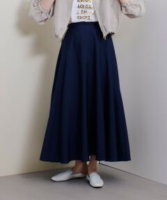 allureville / アルアバイル ミニ・ひざ丈スカート | オーガンジー切替フレアスカート