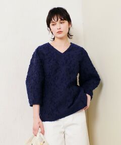 allureville / アルアバイル シャツ・ブラウス | ジャガードランタンスリーブブラウス