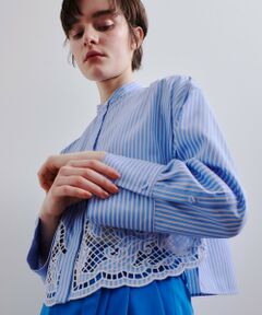 allureville / アルアバイル シャツ・ブラウス | エンブロイダリーポイントシャツ