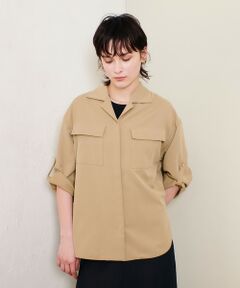 allureville / アルアバイル シャツ・ブラウス | CRISPYカルゼターンバックシャツ