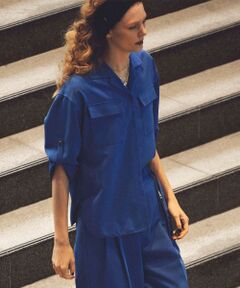 allureville / アルアバイル シャツ・ブラウス | CRISPYカルゼターンバックシャツ