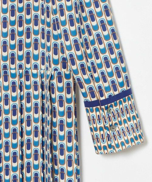 allureville / アルアバイル ロング・マキシ丈ワンピース | 幾何プリントプリーツワンピース | 詳細11