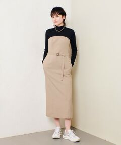 allureville / アルアバイル ロング・マキシ丈ワンピース | スラブオックステレコドッキングワンピース