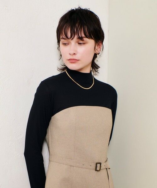 allureville / アルアバイル ロング・マキシ丈ワンピース | スラブオックステレコドッキングワンピース | 詳細3