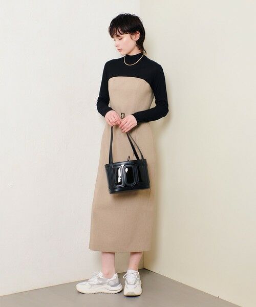 allureville / アルアバイル ロング・マキシ丈ワンピース | スラブオックステレコドッキングワンピース | 詳細4