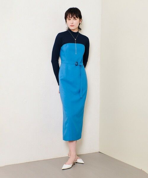 allureville / アルアバイル ロング・マキシ丈ワンピース | スラブオックステレコドッキングワンピース | 詳細10