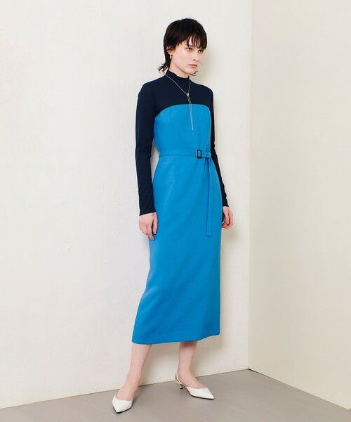 allureville / アルアバイル ロング・マキシ丈ワンピース | スラブオックステレコドッキングワンピース | 詳細11