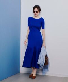 allureville / アルアバイル ミニ丈・ひざ丈ワンピース | ニットマーメイドワンピース