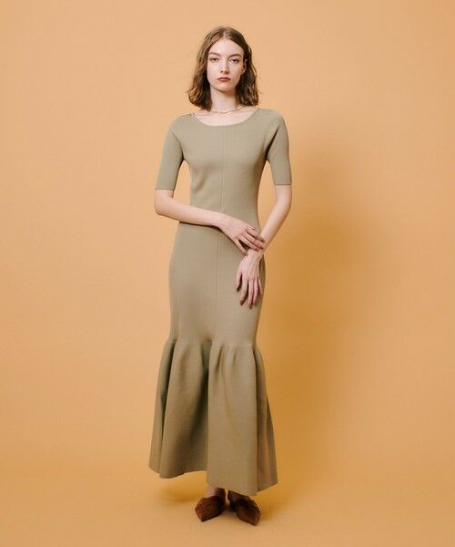 allureville/アルアバイル ニットマーメイドワンピース ベージュ (11) 02(M) allureville/アルアバイル ニットマーメイドワンピース ベージュ (11) 02(M)