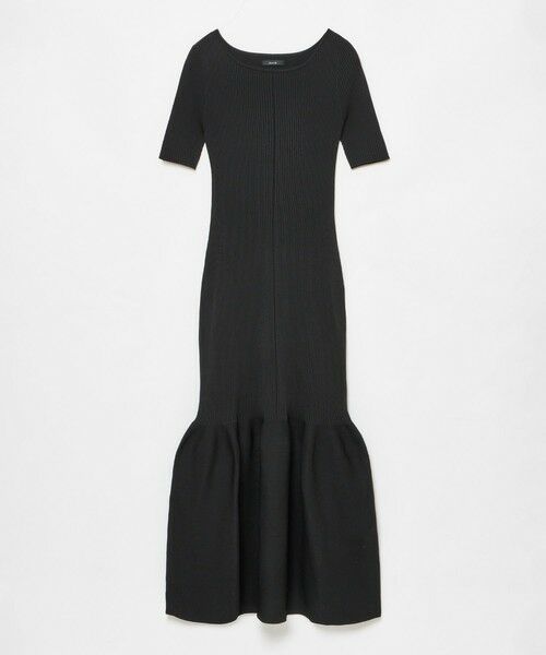 【美品・定価5.3万】Sybilla 幾何学柄ニットワンピース M 日本製 ◇ ビッグカラーニットワンピース（ワンピース）｜JILL by JILL