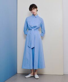 青色プリーツワンピース　サイズ1 値下げ中⭐️ サイドプリーツワンピース[品番：AZLW0022268]｜AZUL BY MOUSSY
