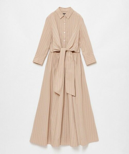 allureville / アルアバイル ミニ丈・ひざ丈ワンピース | ピンストライプノットシャツワンピース | 詳細5